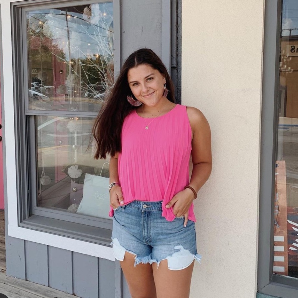 BB Dakota Hot Pink Tank Top